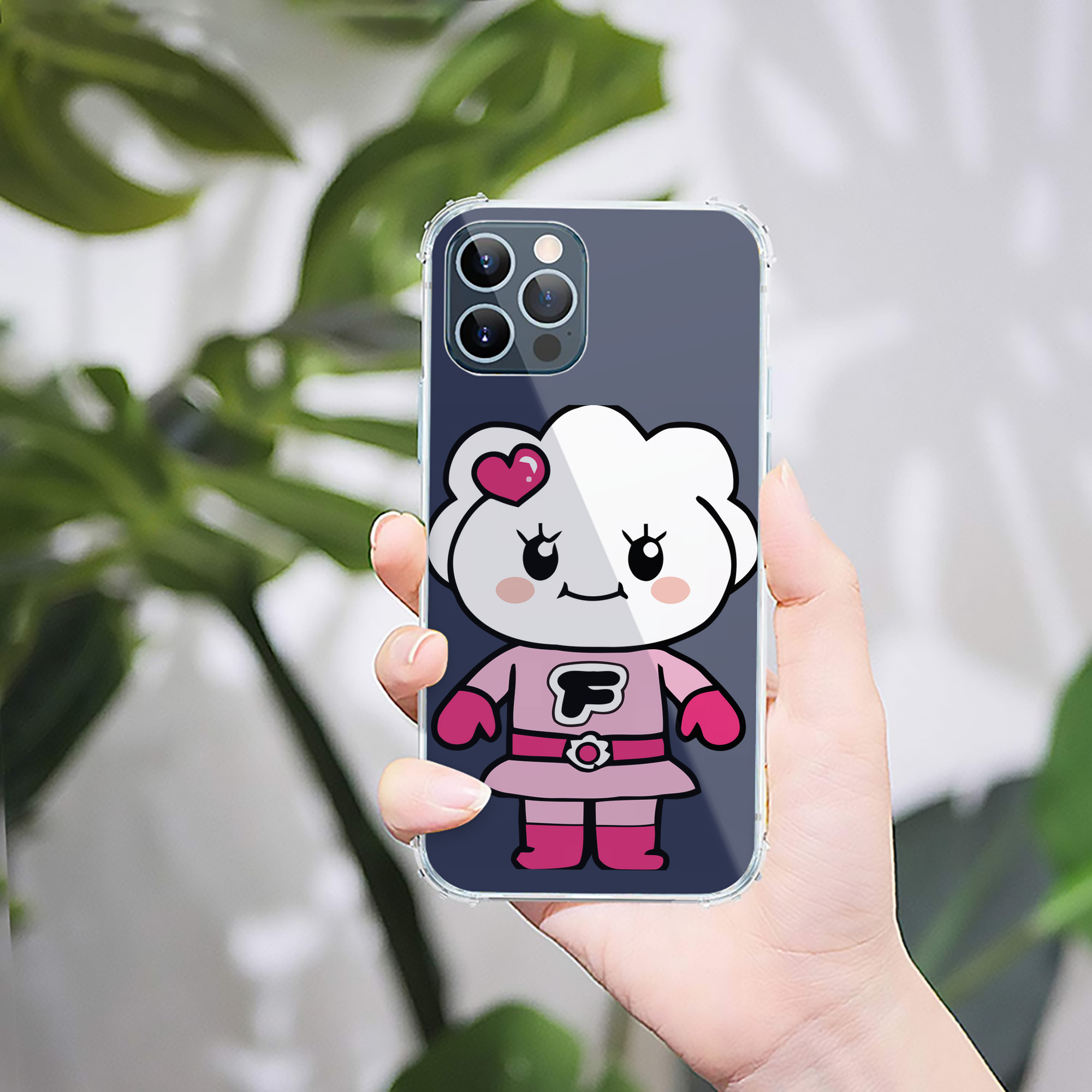 （画像用） アンパンマン Anpanman 【iPhone 12シリーズ対応】透明スマホケース（クリアソフトケース）